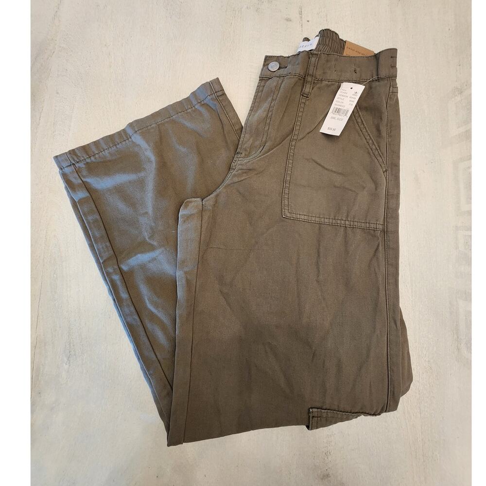 NWT PacSun Women's E-Waist Wide Leg Cargo Pants SZ Small Baggy